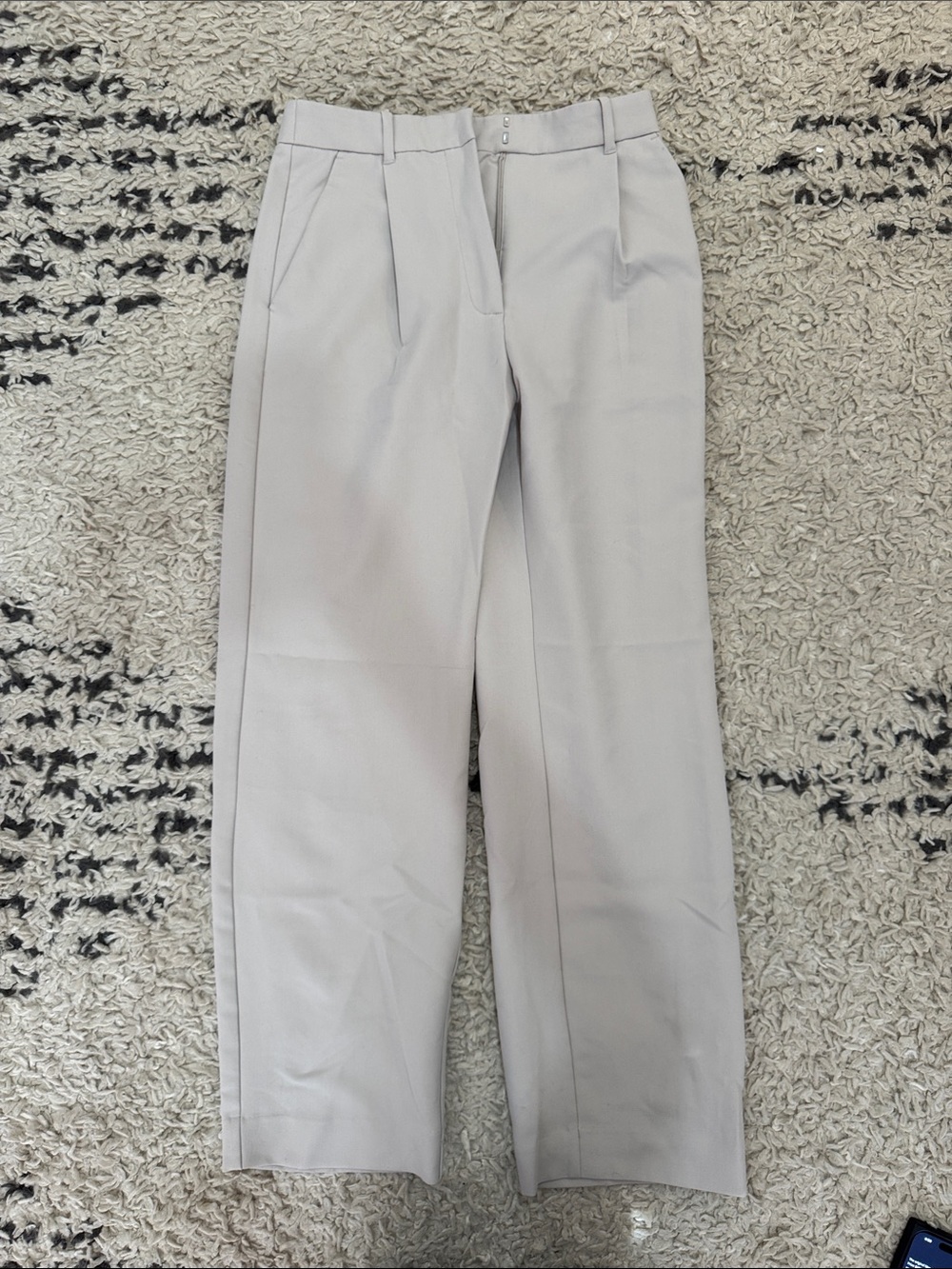 Abercrombie & Fitch Light Gray Pleated Dress Pants